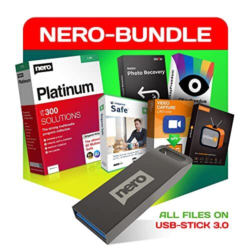 Nero Super Bundle   Multimedia, editing video, backup, gestione dei media, masterizzazione, accelerazione del PC, backup, foto, video, musica   Windows 11 / 10 / 8 / 7   1 PC