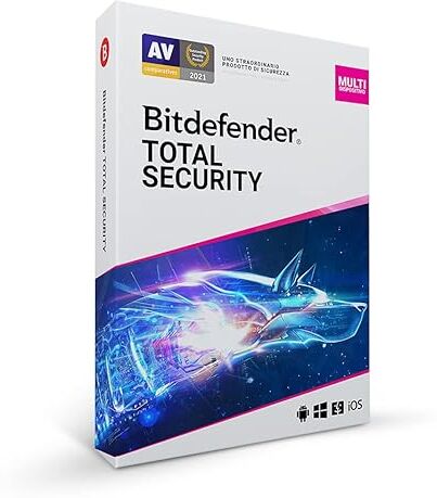 Bitdefender Total Security 2024   3 dispositivi  1 anno   PC/MAC/Mobile