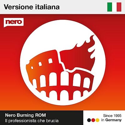 Nero Programma di Masterizzazione 2026 Burning ROM CD DVD Blu-ray Copia, Ripping e Backup Dati Licenza a Vita 1 PC Windows 11/10 Nero Programma di Masterizzazione 2026 Burning ROM CD DVD Blu-ray Copia, Ripping e Backup Dati Licenza a Vita 1 PC Windows 11/10