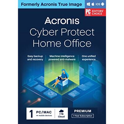 Acronis Cyber Protect Home Office 2023 Premium 1000 GB di Cloud Storage 1 PC/Mac 1 Anno Windows/Mac/Android/iOS Codice d'attivazione via posta Acronis Cyber Protect Home Office 2023 Premium 1000 GB di Cloud Storage 1 PC/Mac 1 Anno Windows/Mac/Android/iOS Codice d'attivazione via posta