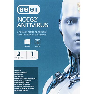 Eset Nod32 Antivirus 2 Utenti 1 Yr Full Eset Nod32 Antivirus 2 Utenti 1 Yr Full
