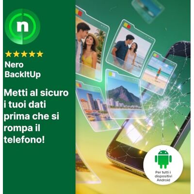Nero BackItUp – Software di backup premiato per PC Backup automatico, cloud e protezione dei dati Licenza a vita 1 PC Windows 11/10 Nero BackItUp – Software di backup premiato per PC Backup automatico, cloud e protezione dei dati Licenza a vita 1 PC Windows 11/10