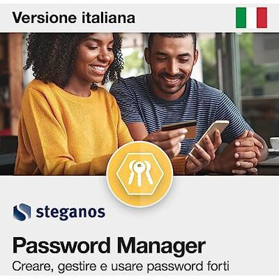 Nero Steganos Password Manager Gestore Password Sicuro Made in Germany Crittografia AES-256 Autofill e Generatore Password Accesso Cloud 1 Anno 5 Dispositivi Windows, macOS, Android, iOS Nero Steganos Password Manager Gestore Password Sicuro Made in Germany Crittografia AES-256 Autofill e Generatore Password Accesso Cloud 1 Anno 5 Dispositivi Windows, macOS, Android, iOS