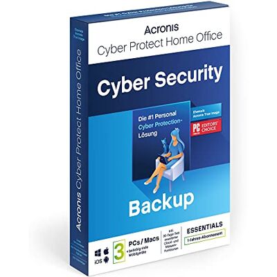 Acronis Cyber Protect Home Office 2023 Essentials 3 PC/Mac 1 Jahr Windows/Mac/Android/iOS nur Backup Aktivierungscode per Post Acronis Cyber Protect Home Office 2023 Essentials 3 PC/Mac 1 Jahr Windows/Mac/Android/iOS nur Backup Aktivierungscode per Post
