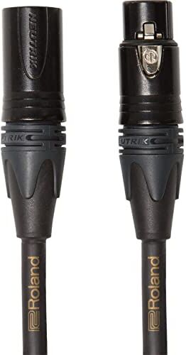 Roland Gold series Microphone Cable , Black, length: 3 ft./1 m