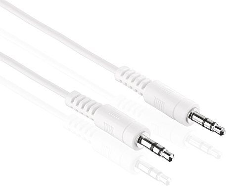 PureLink HDSupply AC011-005 Cavo di interconnessione audio stereo da 3,5 mm maschio a 3,5 mm maschio, design ultrasottile, 0,50 m, bianco