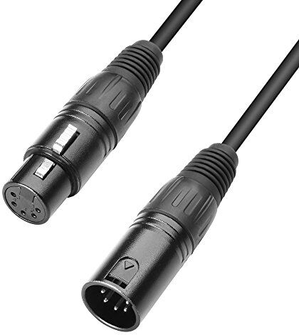 Adam Hall Cables 3 STAR DGH 0300 Cavo DMX XLR maschio 5 poli a XLR femmina 5 poli 3 m