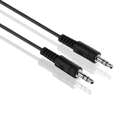 PureLink HDSupply AC010-005 Cavo di collegamento audio stereo da 3,5 mm maschio a 3,5 mm maschio, design sottile, 0,50 m, nero