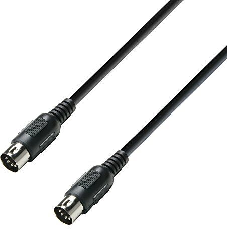 Adam Hall Cables 3 STAR MIDI 0075 BLK Cavo MIDI 0,75 m nero