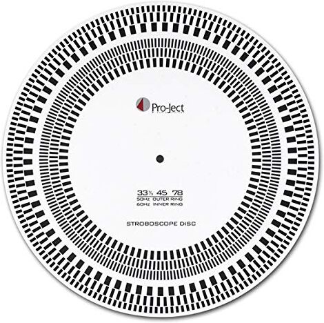 Pro-Ject 4886 Strobe It, Stroboscopio per Giradischi, Bianco/Nero