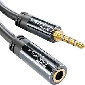 KabelDirekt – 5x 1,5 m Cavo di Prolunga Jack 3,5 mm (Cavo di Prolunga Aux, Jack Audio Stereo, Connettore 3.5mm, 4 Contatti Maschio su 4 Contatti Femmina, prolunga per headset) KabelDirekt – 5x 1,5 m Cavo di Prolunga Jack 3,5 mm (Cavo di Prolunga Aux, Jack Audio Stereo, Connettore 3.5mm, 4 Contatti Maschio su 4 Contatti Femmina, prolunga per headset)