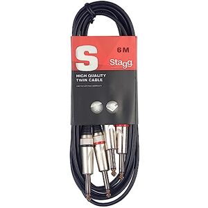 Stagg Cavo doppio da 6 m 2x Jack Stagg Cavo doppio da 6 m 2x Jack