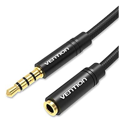 VENTION Prolunga Cuffie Jack 3,5mm Cavo Audio Stereo Prolunga Aux Maschio a Femmina 1m Laptops, Desktops, iPad, Tablet, MP3 ecc VENTION Prolunga Cuffie Jack 3,5mm Cavo Audio Stereo Prolunga Aux Maschio a Femmina 1m Laptops, Desktops, iPad, Tablet, MP3 ecc