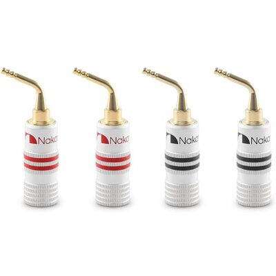 Nakamichi GrubLock Excel Spine Banana con Pin da 2 mm Placcate in Oro 24K, Cavi Altoparlanti 10 AWG – 18 AWG, per Morsetti a Molla, per Amplificatori Hi-Fi, Tipo a doppia vite, 4 Pezzi (2 Paia) Nakamichi GrubLock Excel Spine Banana con Pin da 2 mm Placcate in Oro 24K, Cavi Altoparlanti 10 AWG – 18 AWG, per Morsetti a Molla, per Amplificatori Hi-Fi, Tipo a doppia vite, 4 Pezzi (2 Paia)