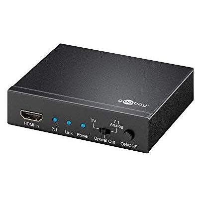 goobay Estrattore Audio HDMI/4K2K 7.1, Nero goobay Estrattore Audio HDMI/4K2K 7.1, Nero