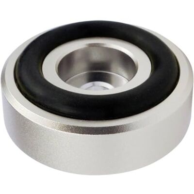 Dynavox piedini in alluminio midi, set di 4 unità, con ammortizzatori in gomma, max. 10 kg per piedino, ottimali per dispositivi HiFi e apparecchiature audio, argento Dynavox piedini in alluminio midi, set di 4 unità, con ammortizzatori in gomma, max. 10 kg per piedino, ottimali per dispositivi HiFi e apparecchiature audio, argento