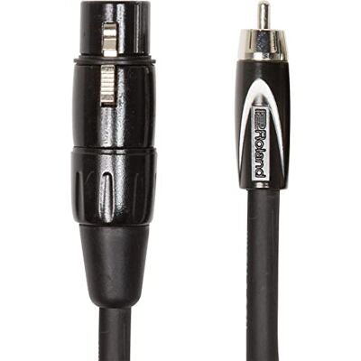Roland Cavo di interconnessione Black Series—da XLR femmina a RCA, 3m / 10ft , nero Roland Cavo di interconnessione Black Series—da XLR femmina a RCA, 3m / 10ft , nero