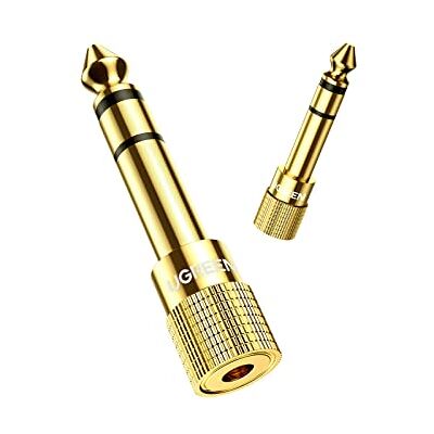 UGREEN Adattatore Audio Jack 3,5 Femmina a 6,3 Maschio a Minijack (2 Pack) Connettore HiFi per Pianoforte Elettrico Tastiera Amplificatore Chitarra Cuffie Mixer UGREEN Adattatore Audio Jack 3,5 Femmina a 6,3 Maschio a Minijack (2 Pack) Connettore HiFi per Pianoforte Elettrico Tastiera Amplificatore Chitarra Cuffie Mixer