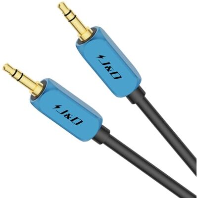 J&D Cavo Ausiliario da 3,5 mm, Cavo Audio Ausiliario da 3,5 mm 1/8 TRS a 1/8 TRS con Guscio in Lega di Alluminio per Auto, Compatibile con Stereo, Altoparlanti, Cuffie e Altro, 2.7 M J&D Cavo Ausiliario da 3,5 mm, Cavo Audio Ausiliario da 3,5 mm 1/8 TRS a 1/8 TRS con Guscio in Lega di Alluminio per Auto, Compatibile con Stereo, Altoparlanti, Cuffie e Altro, 2.7 M