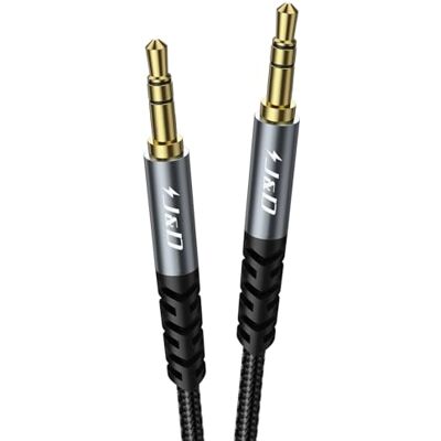 J&D Cavo Aux TRS 3,5 mm, Treccia in Nylon, Adattatore di Ingresso Audio con Connettore Placcato Oro e Guscio in Lega di Alluminio, Cavo Audio ad Alta Fedeltà per Auto, Casa e Ufficio, Grigio, 2 m J&D Cavo Aux TRS 3,5 mm, Treccia in Nylon, Adattatore di Ingresso Audio con Connettore Placcato Oro e Guscio in Lega di Alluminio, Cavo Audio ad Alta Fedeltà per Auto, Casa e Ufficio, Grigio, 2 m