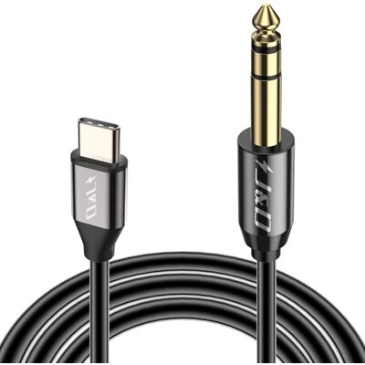 J&D USB C a 6,35mm 1/4 inch TRS Maschio Cavo Audio Adattatore Aux Jack Cavo Stereo Compatibile con iPhone 16/17 Series, Galaxy S23/S24/S25, AMP, Speaker, Mixer, 2 m J&D USB C a 6,35mm 1/4 inch TRS Maschio Cavo Audio Adattatore Aux Jack Cavo Stereo Compatibile con iPhone 16/17 Series, Galaxy S23/S24/S25, AMP, Speaker, Mixer, 2 m