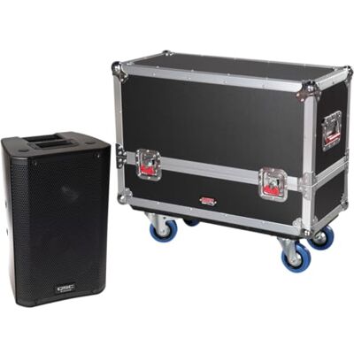 Gator Valigie Serie G-TOUR (2) Valigetta da Strada in Stile ATA (2), Cabinet per Altoparlanti QSC K8 con Vano per Cavi e Rotelle per Impieghi Gravosi da 4 "() Gator Valigie Serie G-TOUR (2) Valigetta da Strada in Stile ATA (2), Cabinet per Altoparlanti QSC K8 con Vano per Cavi e Rotelle per Impieghi Gravosi da 4 "()