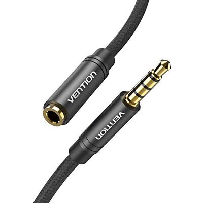 VENTION Prolunga Cuffie Jack 3,5mm Cavo Audio Stereo Prolunga Aux Maschio a Femmina 0.5m Laptops, Desktops, iPad, Tablet, MP3 ecc VENTION Prolunga Cuffie Jack 3,5mm Cavo Audio Stereo Prolunga Aux Maschio a Femmina 0.5m Laptops, Desktops, iPad, Tablet, MP3 ecc