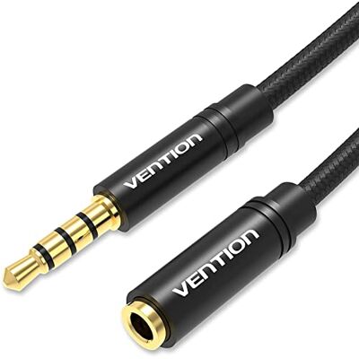 VENTION Prolunga Cuffie Jack 3,5mm Cavo Audio Stereo Prolunga Aux Maschio a Femmina 5m Laptops, Desktops, iPad, Tablet, MP3 ecc VENTION Prolunga Cuffie Jack 3,5mm Cavo Audio Stereo Prolunga Aux Maschio a Femmina 5m Laptops, Desktops, iPad, Tablet, MP3 ecc