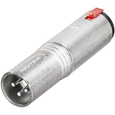 Neutrik NA3MJ adattatore XLR maschio-presa Stereo Jack di bloccaggio Neutrik NA3MJ adattatore XLR maschio-presa Stereo Jack di bloccaggio