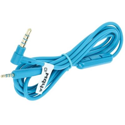 vhbw cavo audio AUX compatibile con Bose QuietComfort 35 II cuffie Con jack da 3,5 mm, 150 cm, microfono, tasto di risposta, blu vhbw cavo audio AUX compatibile con Bose QuietComfort 35 II cuffie Con jack da 3,5 mm, 150 cm, microfono, tasto di risposta, blu