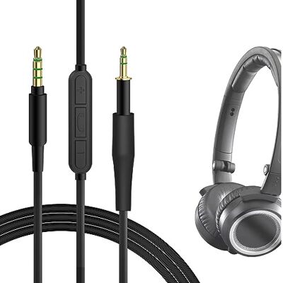 GEEKRIA Cavo audio con microfono compatibile con cuffie AKG K451, K452, Q460, K480, K450, cavo stereo di ricambio da 2,5 mm a 3,5 mm con microfono inline e controllo volume (4 ft/1,2 m) GEEKRIA Cavo audio con microfono compatibile con cuffie AKG K451, K452, Q460, K480, K450, cavo stereo di ricambio da 2,5 mm a 3,5 mm con microfono inline e controllo volume (4 ft/1,2 m)