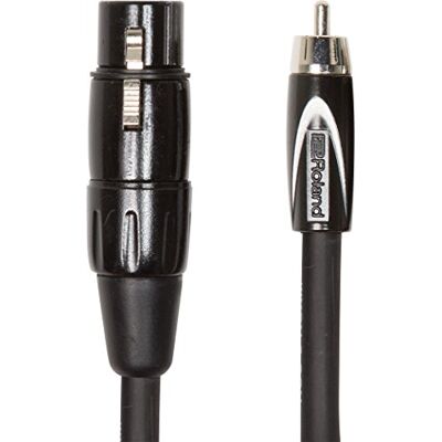 Roland Cavo di Interconnessione Black Series—Da Xlr Femmina a Rca, 1.5 M /5 Ft Roland Cavo di Interconnessione Black Series—Da Xlr Femmina a Rca, 1.5 M /5 Ft