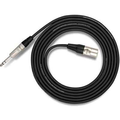 Hosa HSX-003, Pro Balanced Interconnect, REAN 1/4 in TRS to XLR3M, 3 ft Hosa HSX-003, Pro Balanced Interconnect, REAN 1/4 in TRS to XLR3M, 3 ft