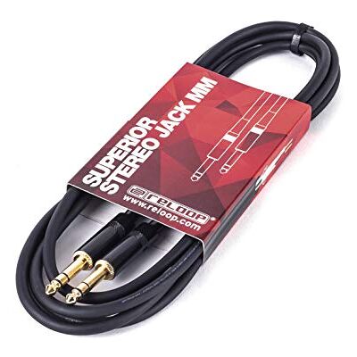 Reloop Superior Stereo Jack MM 3.0 m elevata qualità di trasmissione grazie all'uso di fili di rame senza ossigeno, buona protezione e schermatura attraverso una densa trecciatura di rame Reloop Superior Stereo Jack MM 3.0 m elevata qualità di trasmissione grazie all'uso di fili di rame senza ossigeno, buona protezione e schermatura attraverso una densa trecciatura di rame