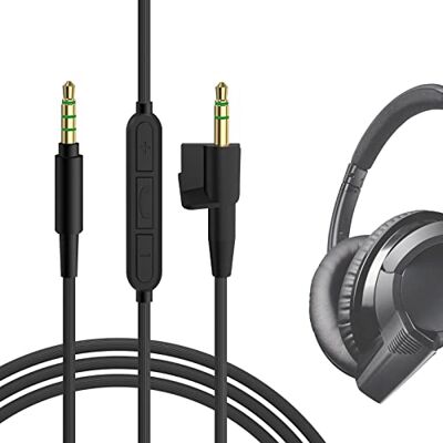 GEEKRIA Cavo audio con microfono compatibile con Bose Around-Ear AE2, AE2i, AE2w, cavo stereo AUX sostitutivo da 2,5 mm con microfono inline e controllo volume (4 ft/1,2 m) GEEKRIA Cavo audio con microfono compatibile con Bose Around-Ear AE2, AE2i, AE2w, cavo stereo AUX sostitutivo da 2,5 mm con microfono inline e controllo volume (4 ft/1,2 m)