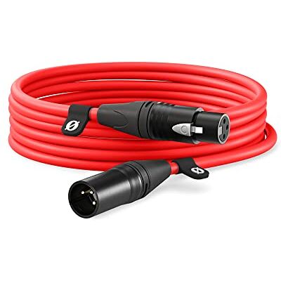 RØDE XLR-6 Cavo XLR premium (6m, Rosso) RØDE XLR-6 Cavo XLR premium (6m, Rosso)
