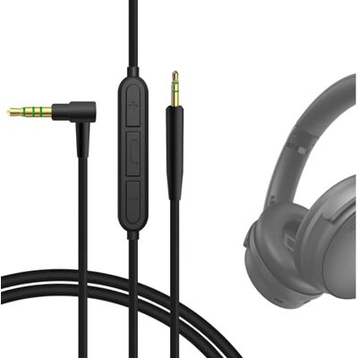 GEEKRIA Cavo audio con microfono compatibile con Bose QuietComfort Ultra II/45/SE/SC/35II/35/700, 3,5 mm a 2,5 mm, cavo stereo di ricambio (4 ft/1,2 m) GEEKRIA Cavo audio con microfono compatibile con Bose QuietComfort Ultra II/45/SE/SC/35II/35/700, 3,5 mm a 2,5 mm, cavo stereo di ricambio (4 ft/1,2 m)