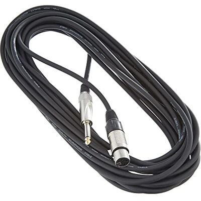 Stagg Cavo S Serie da XLRf to Jack, 6,3 mm, 10m, Nero Stagg Cavo S Serie da XLRf to Jack, 6,3 mm, 10m, Nero