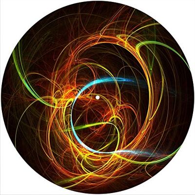 Generic Slipmat Slip Mat Scratch Pad Feltro per qualsiasi 12" LP DJ Vinyl Giradischi Giradischi Grafica personalizzata Colorful Rings 1 Generic Slipmat Slip Mat Scratch Pad Feltro per qualsiasi 12" LP DJ Vinyl Giradischi Giradischi Grafica personalizzata Colorful Rings 1