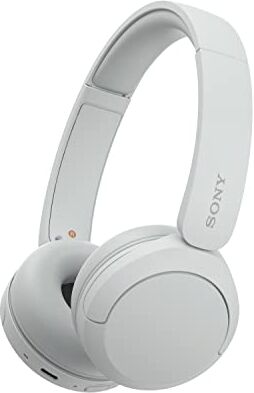 Sony WH-CH520   Cuffie Wireless, Connessione Multipoint, con Microfono, Fino a 50 ore di durata della batteria con Ricarica rapida Bianco