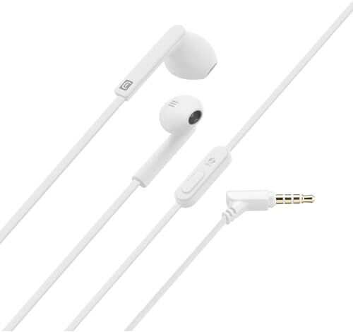 Cellular Line Mantis Auricolari Stereo a Capsula con Microfono, Bianco