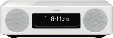 Yamaha TSX-N237D Sistema all-in-one con MusicCast, ricarica wireless smartphone, Wifi, Bluetooth, Airplay2, CD, USB. Colore:Bianco