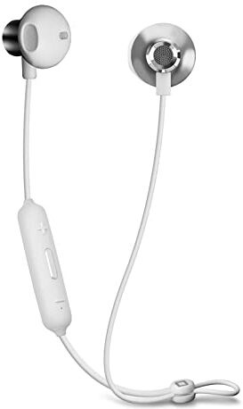 SBS Auricolari wireless multipoint in metallo, semi in-ear, laccetto antigroviglio, tasti multifunzione per musica e chiamate