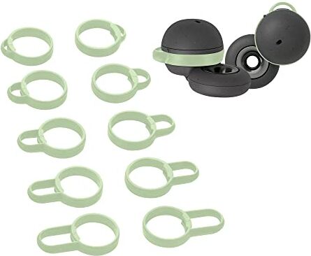 kwmobile 5x Auricolare Ricambio Compatibile con Sony Linkbuds WF-L900 Anelli Antiscivolo Silicone Cuffie In-Ear verde 5 Misure