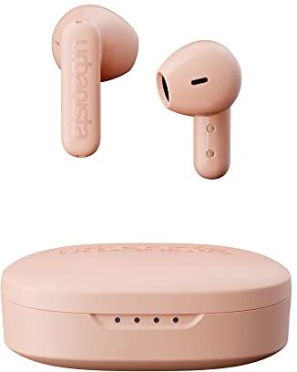 Urbanista Copenhagen Auricolari Wireless, IPX4 Bluetooth 5.2 con Controlli Touch, Microfono con Cancellazione del Rumore, 32H Riproduzione, Custodia di Ricarica USB C, Rosa Polveroso