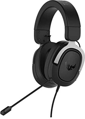 Asus TUF Gaming H3 Gun Silver Gaming Headset with virtual 7.1 Surround, Tough stainless-steel headband and fast cooling ear cushions for PC, PS4, Xbox One and Nintendo Switch