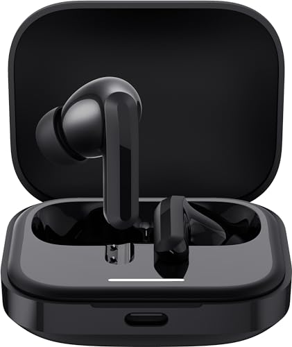 Xiaomi Redmi Buds 5, auricolari con riduzione del rumore con AI, fino a 40 ore di autonomia, connessione due dispositivi, altoparlante 12,4 mm, app Earbuds, nero