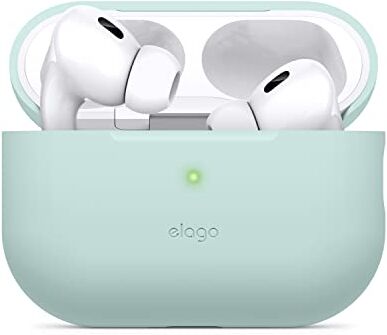 elago Cover Silicone Compatibile con Apple AirPods Pro 2a Generazione (2022), Custodia protettiva, LED Frontale Visibile, Supporta la Ricarica Wireless (Verde Menta)