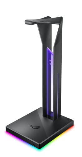 Asus ROG Throne Qi with Wireless Charging, 7.1 Surround Sound, Dual USB 3.1 Ports and Aura Sync, Black