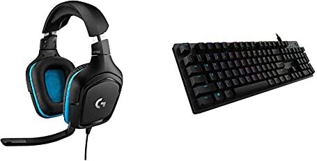 Logitech 432 Cuffie Gaming Cablate + 512 Tastiera Gaming Meccanica